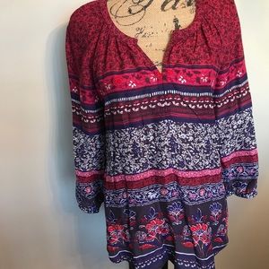Beach Lunch Lounge Boho 3/4 sleeve shirt